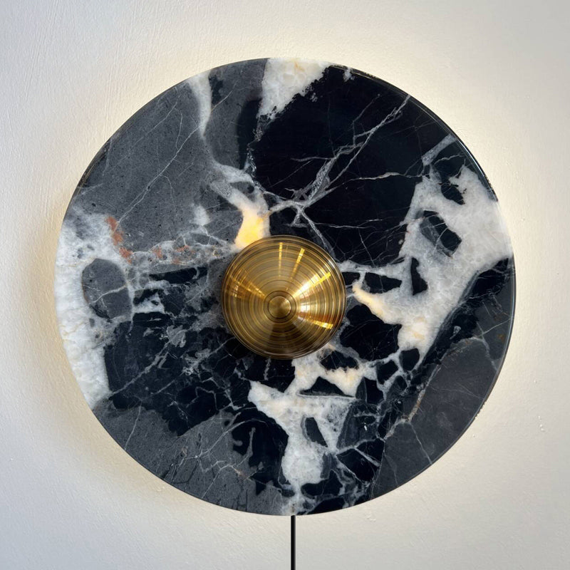 Marisol Marble Plug-in Wall Lamp