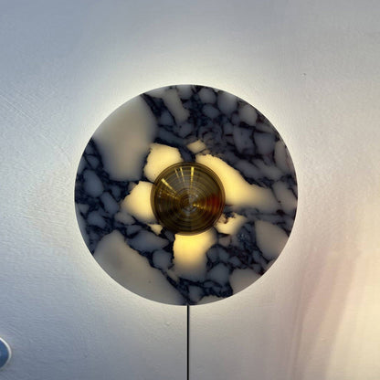 Marisol Marble Plug-in Wall Lamp