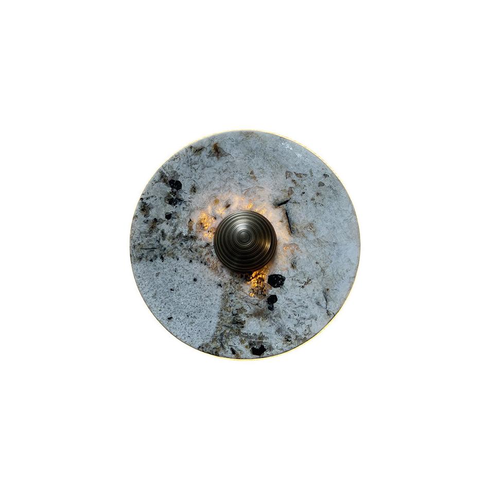 Marisol Round Marble Wall Lamp
