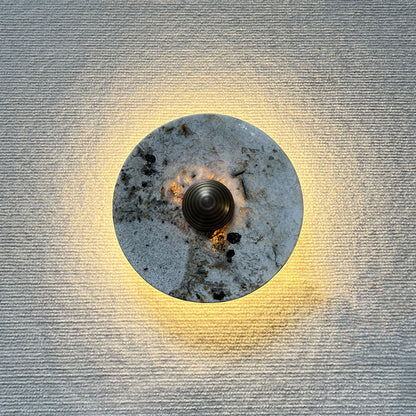 Marisol Round Marble Wall Lamp