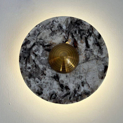 Marisol Round Marble Wall Lamp