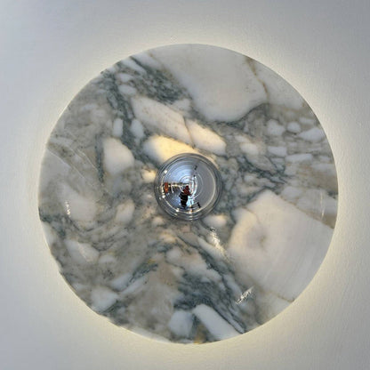 Marisol Round Marble Wall Lamp