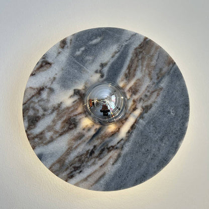 Marisol Round Marble Wall Lamp