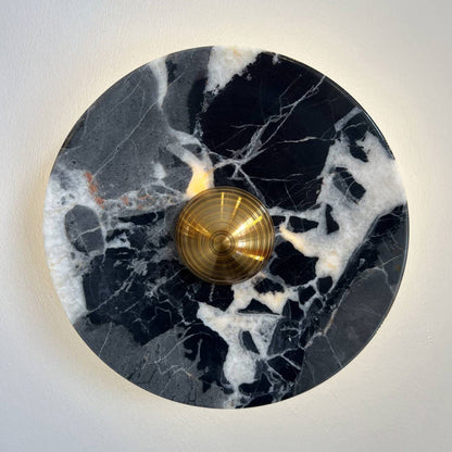 Marisol Round Marble Wall Lamp