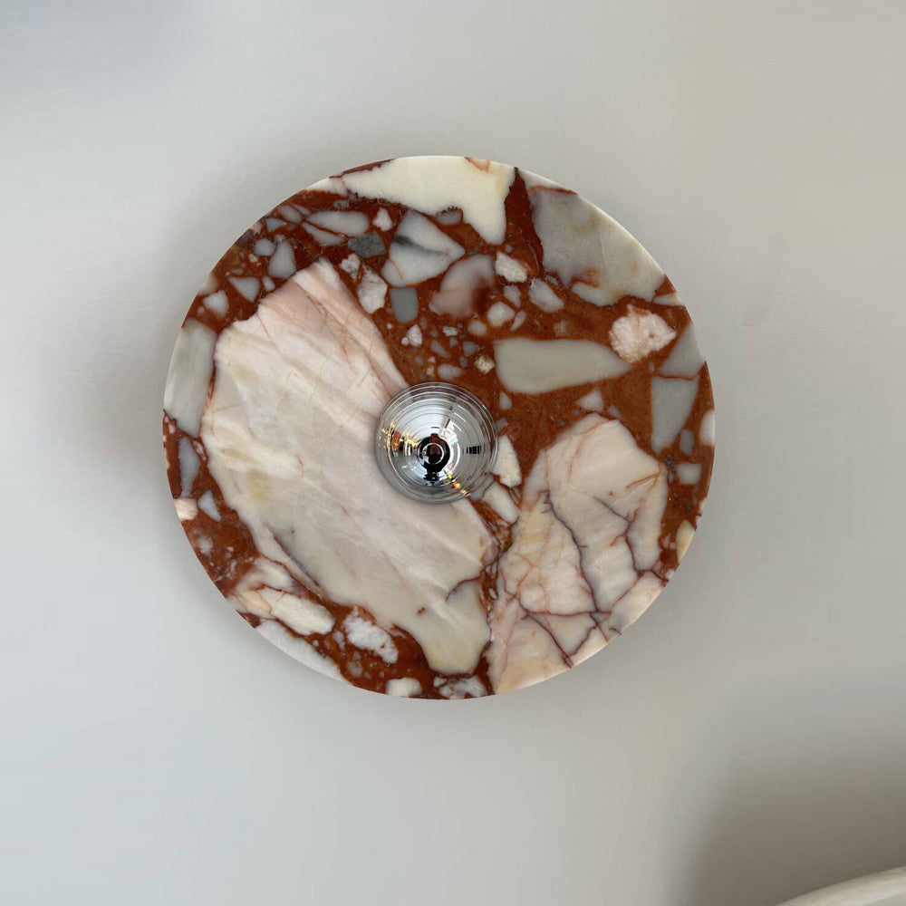 Marisol Round Marble Wall Lamp