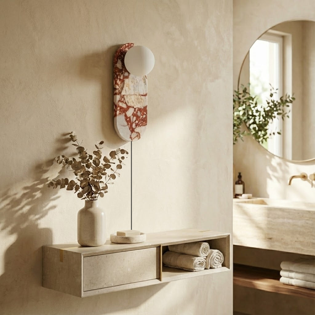 Marisol Red Plug-in Wall Lamp