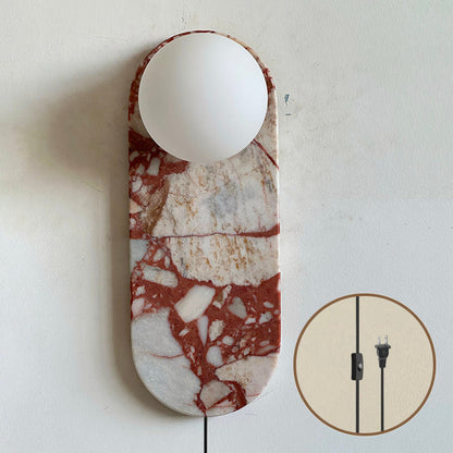 Marisol Red Plug-in Wall Lamp