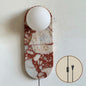 Marisol Red Plug-in Wall Lamp