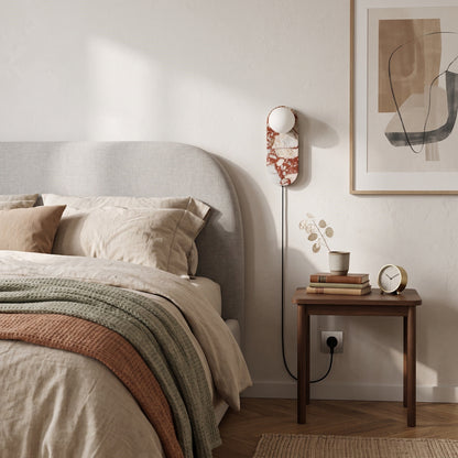 Marisol Red Plug-in Wall Lamp