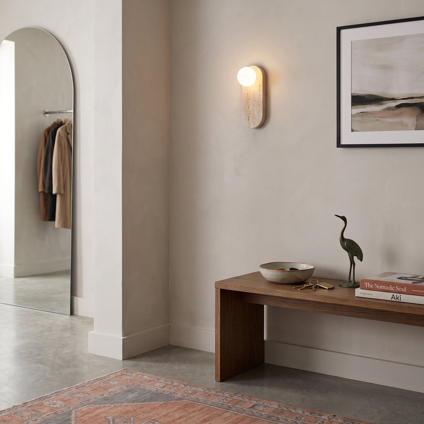 Marisol Travertine Wall Sconce