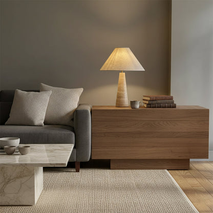Elmai Travertine Table Lamp