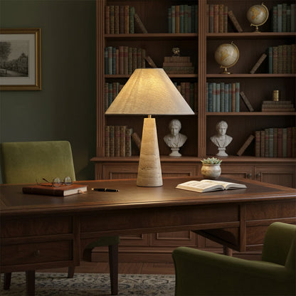 Elmai Travertine Table Lamp