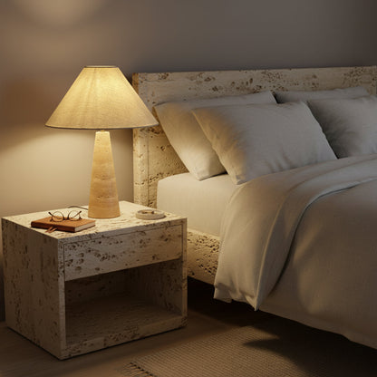 Elmai Travertine Table Lamp