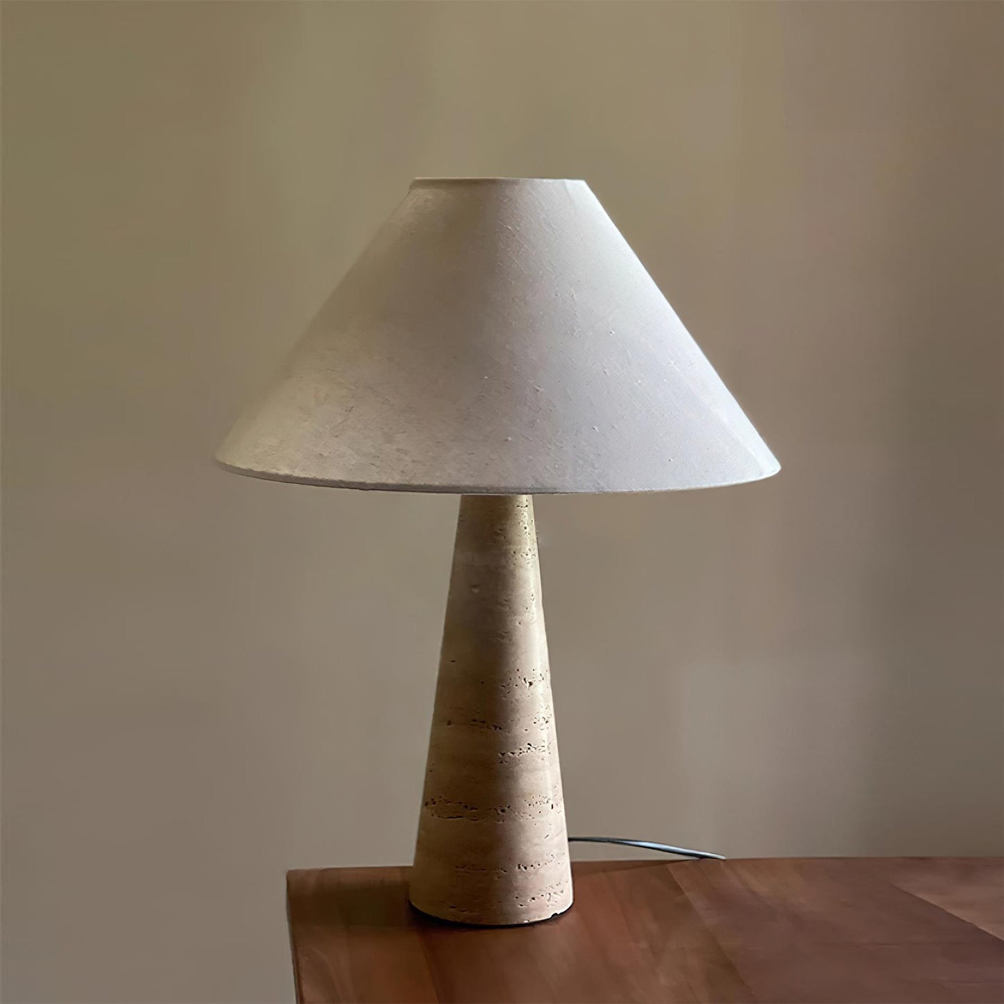 Elmai Travertine Table Lamp