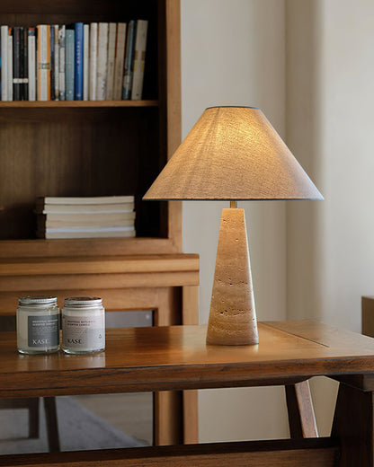 Elmai Travertine Table Lamp