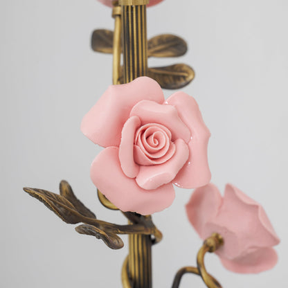 Everard Glass Rose Wall Sconce