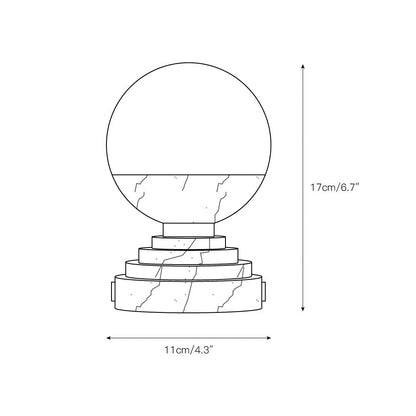 Maron Marble Table Lamp
