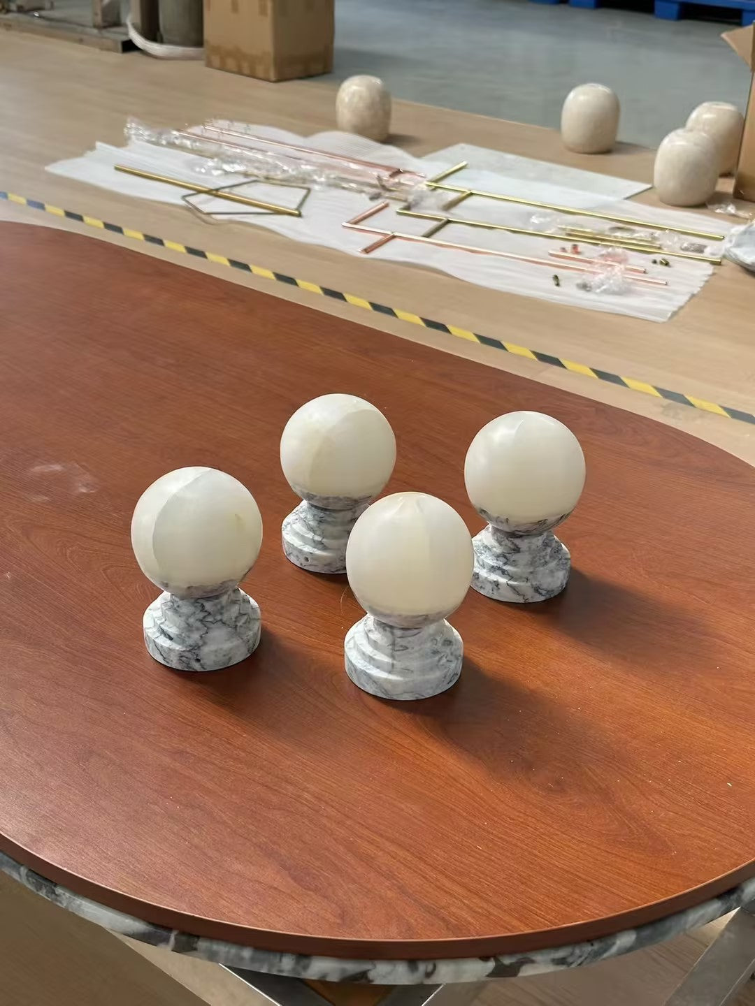 Maron Marble Table Lamp