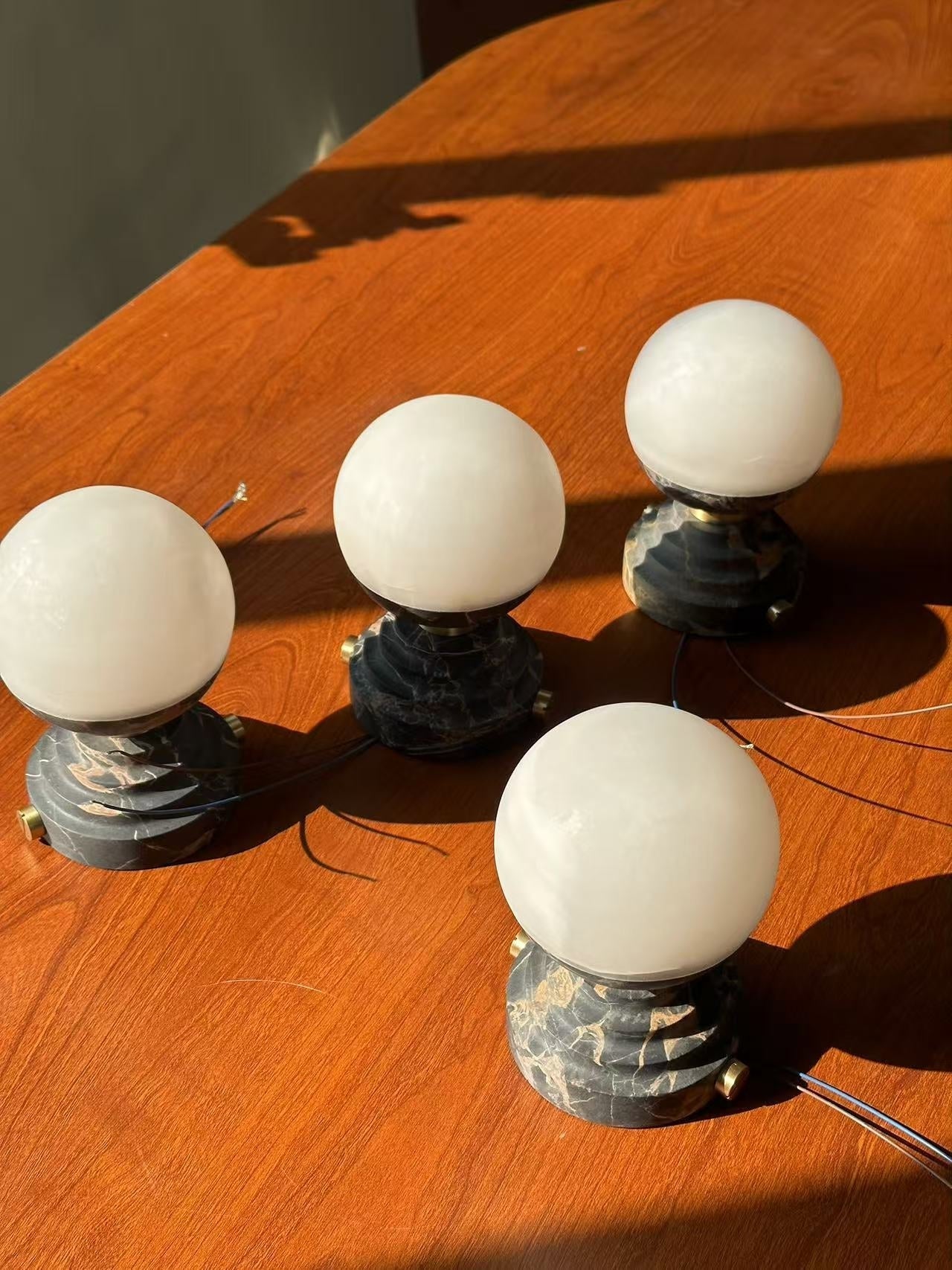 Maron Marble Table Lamp