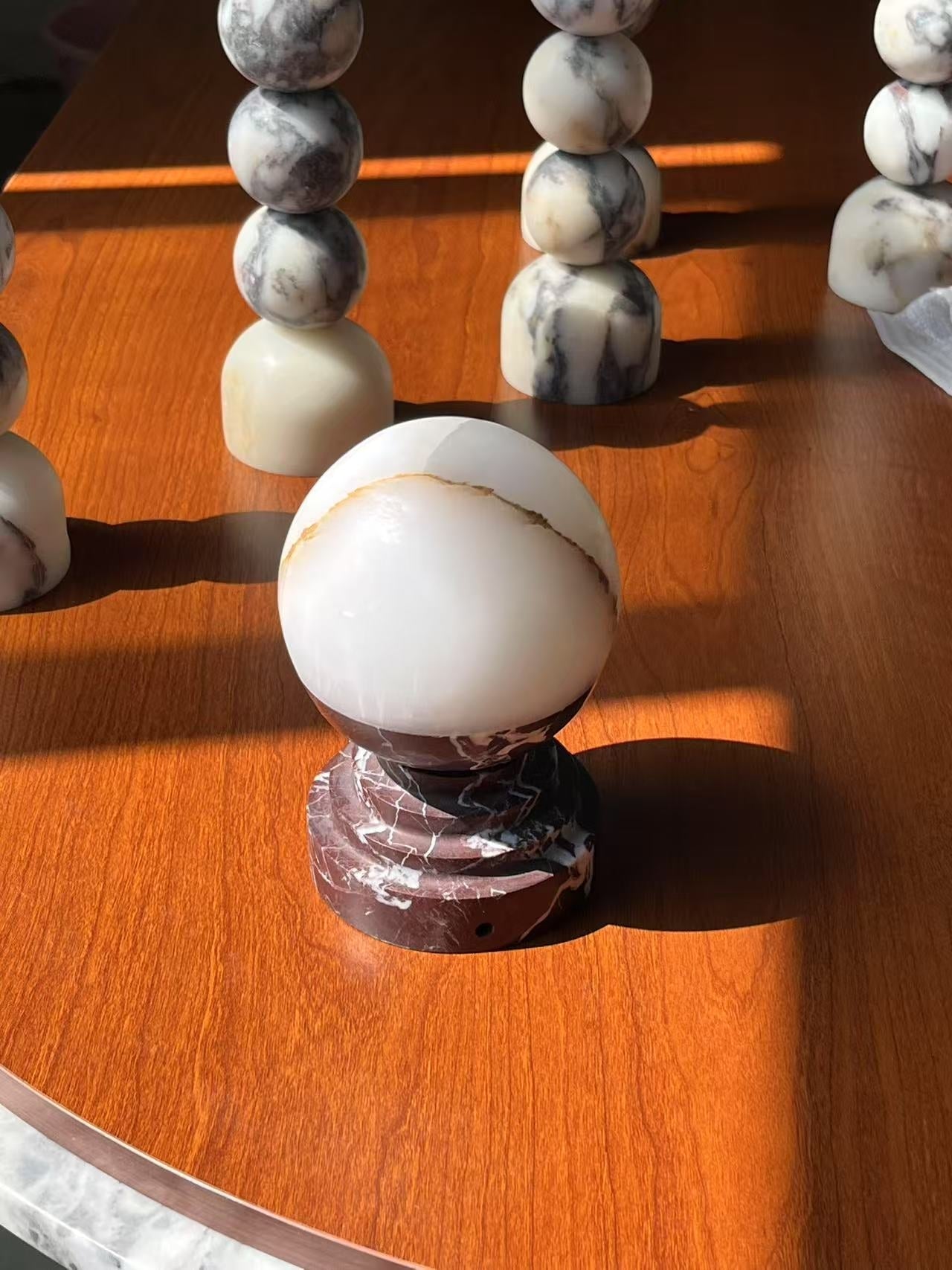 Maron Marble Table Lamp