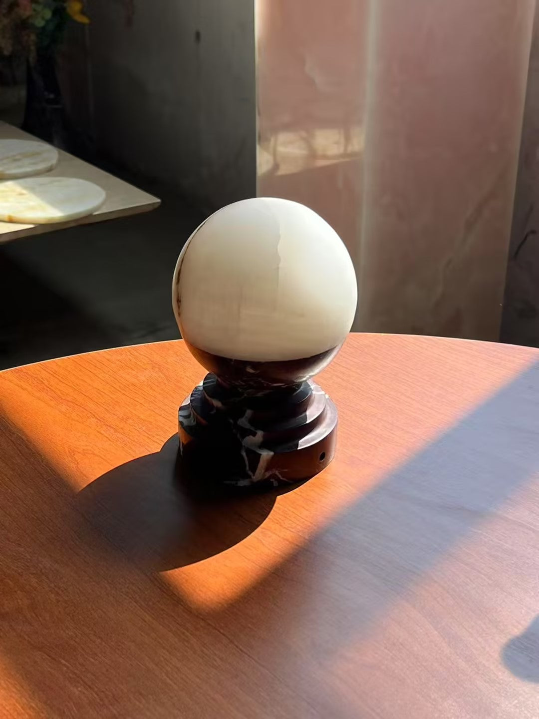 Maron Marble Table Lamp