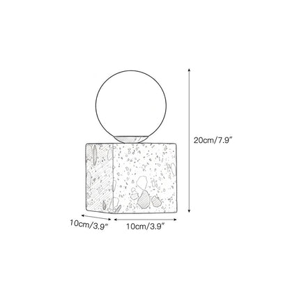 Elmine Terrazzo Cube Wall Sconce
