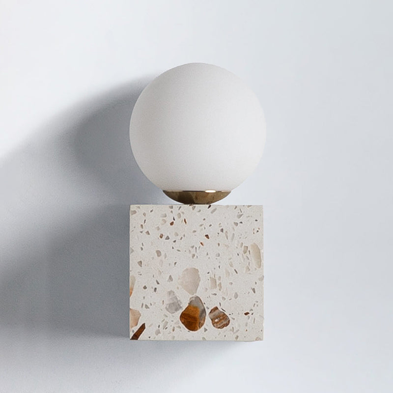 Elmine Terrazzo Cube Wall Sconce