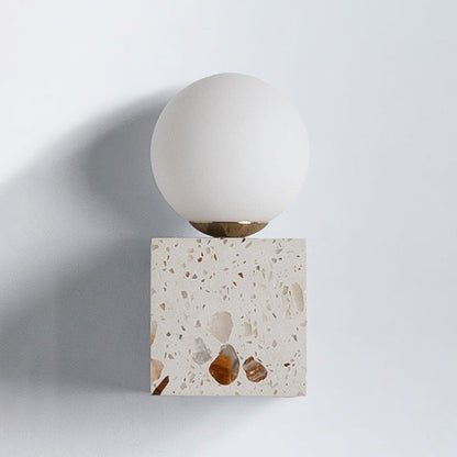 Elmine Terrazzo Cube Wall Sconce