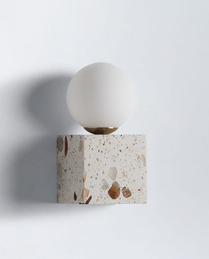Elmine Terrazzo Cube Wall Sconce