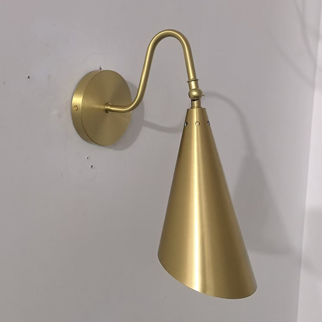 Trumpet Brass Wall Lamp