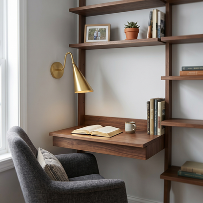 Trumpet Brass Wall Lamp