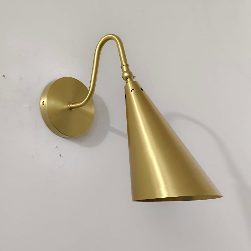 Trumpet Brass Wall Lamp