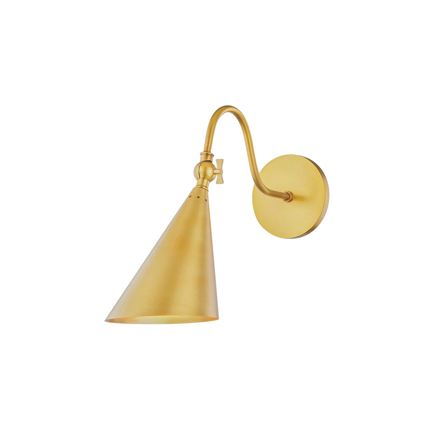 Trumpet Brass Wall Lamp