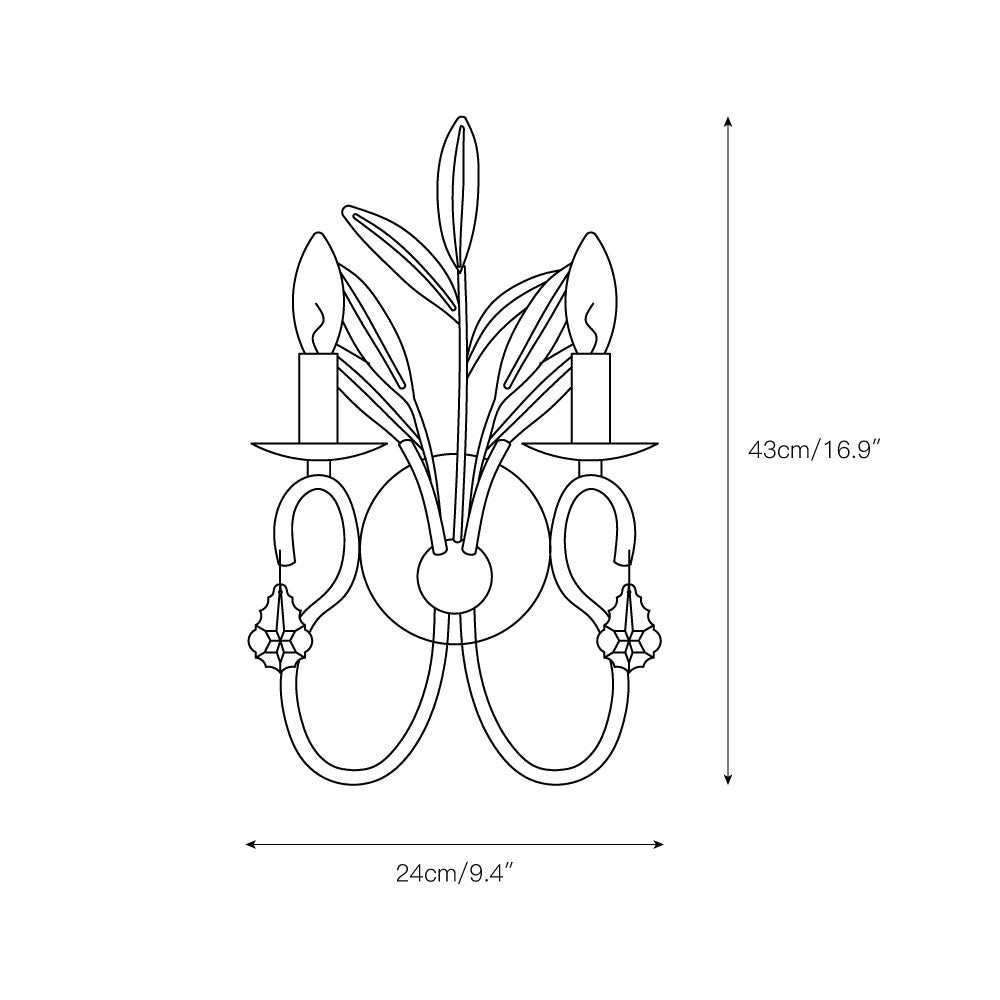 Belique Crystal Sconces