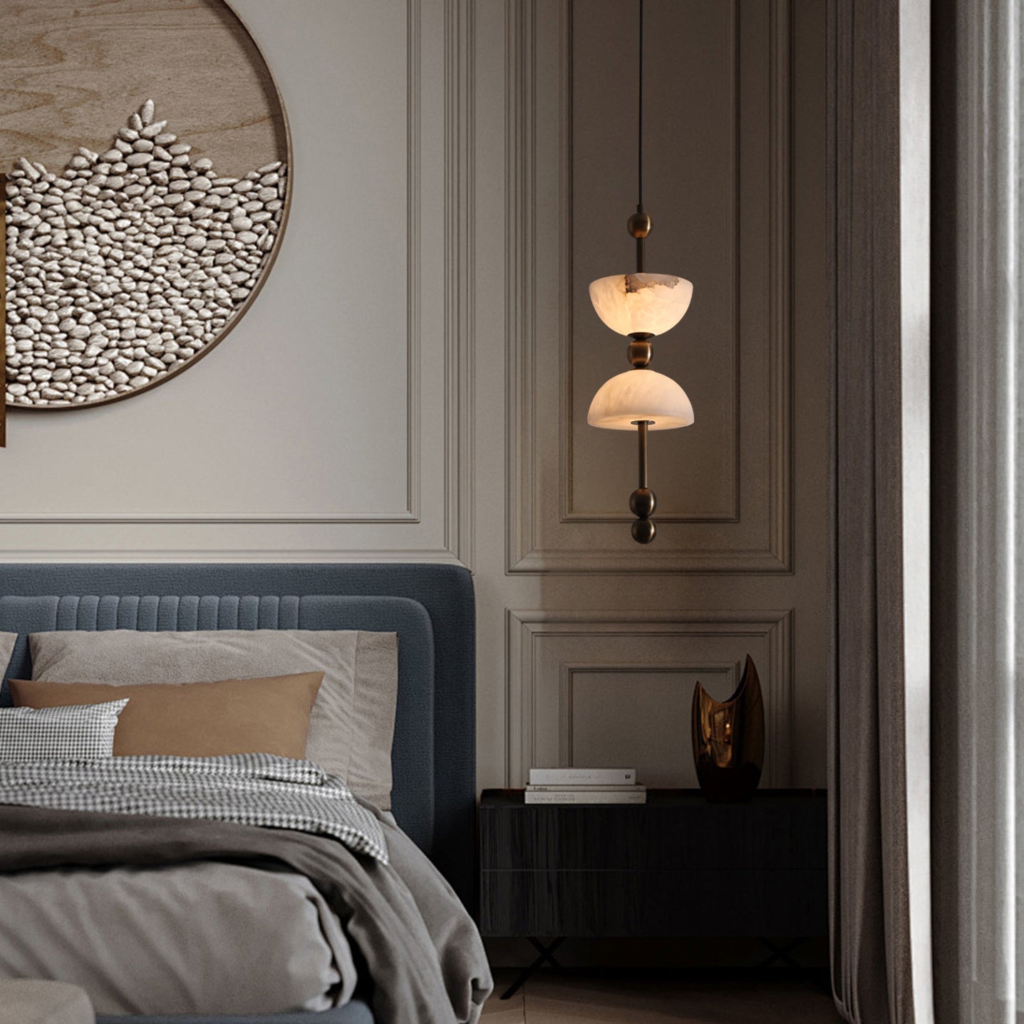 Fairholm Alabaster Pendant Lamp