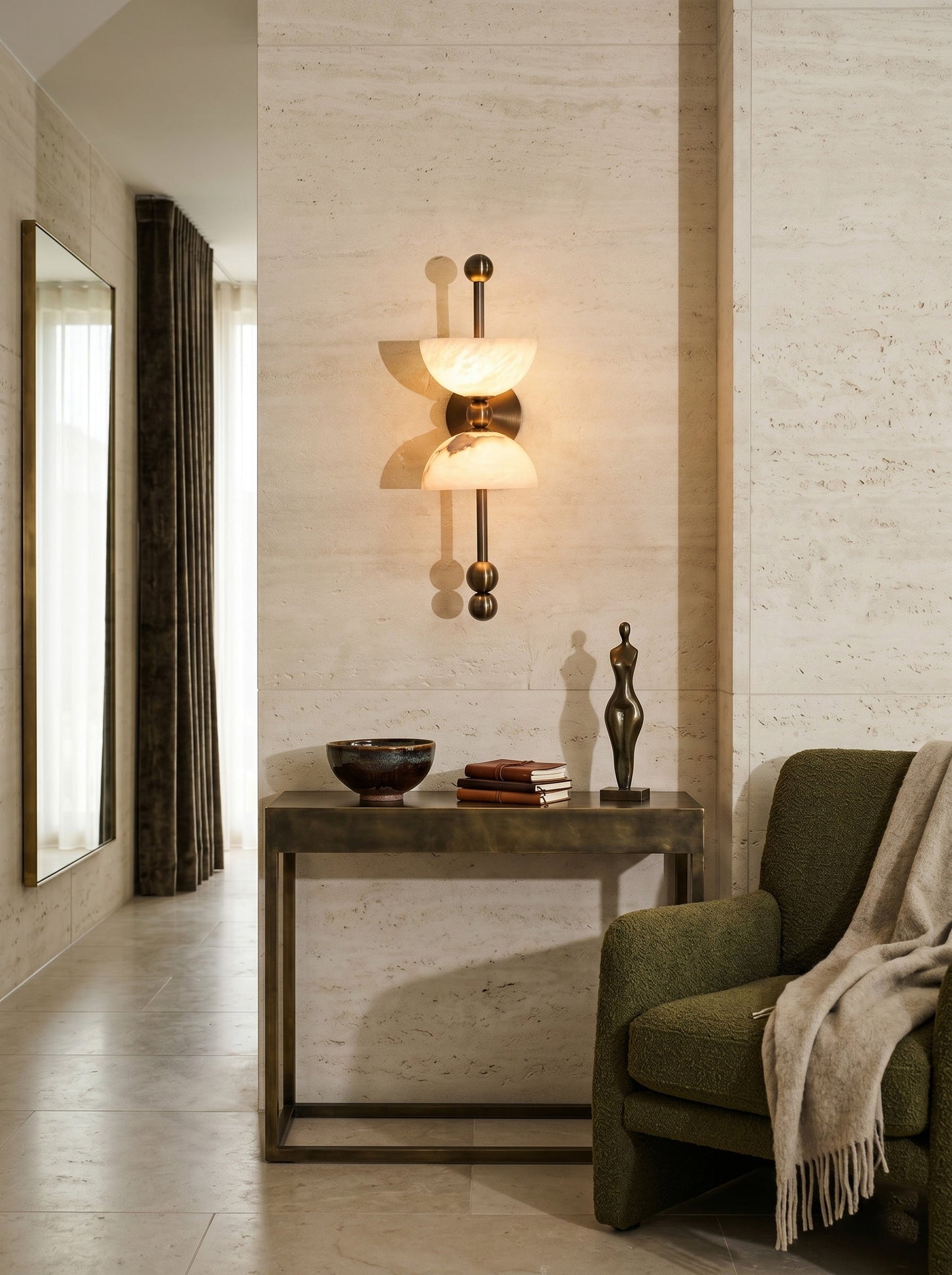 Fairholm Alabaster Wall Lamp