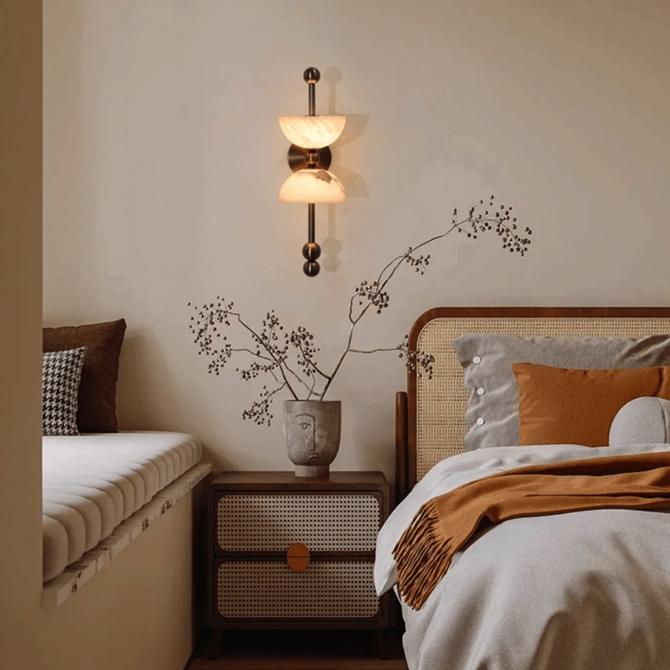 Fairholm Alabaster Wall Lamp