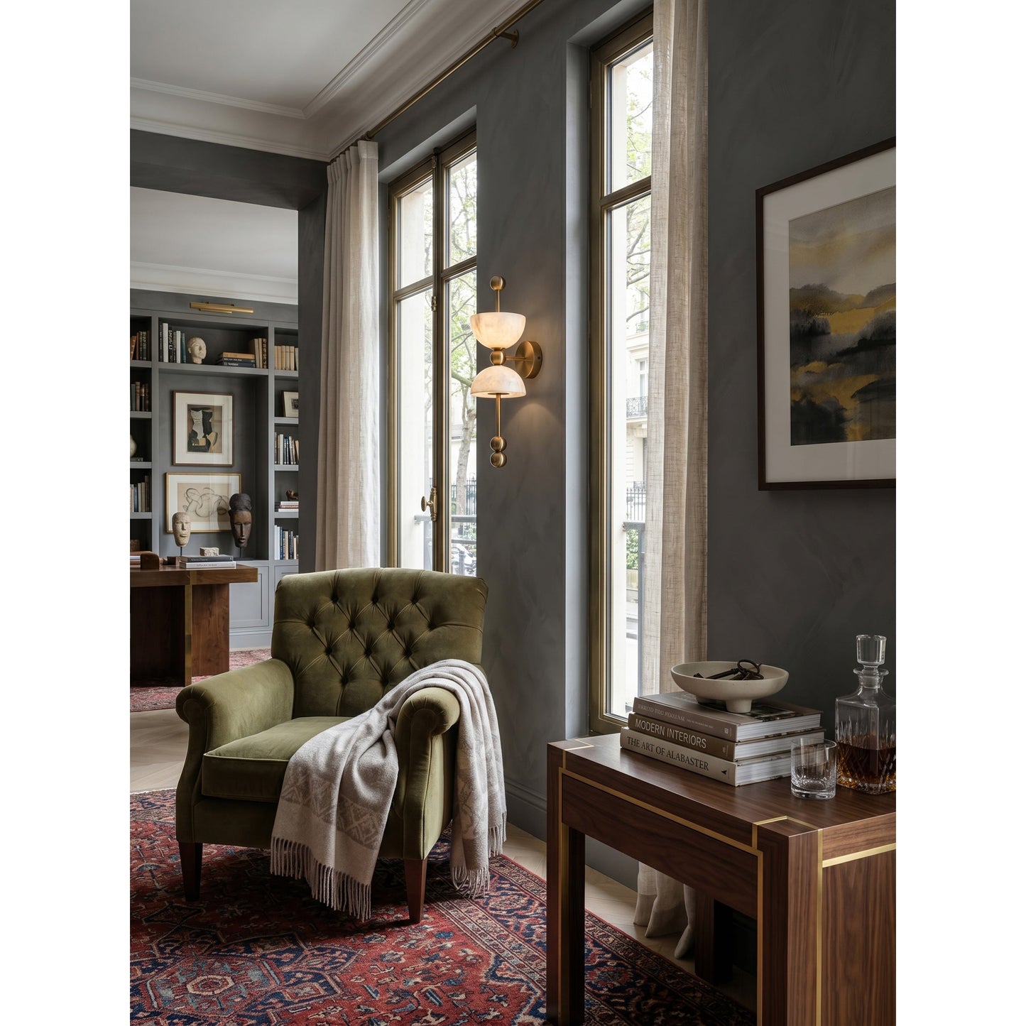 Fairholm Alabaster Wall Lamp