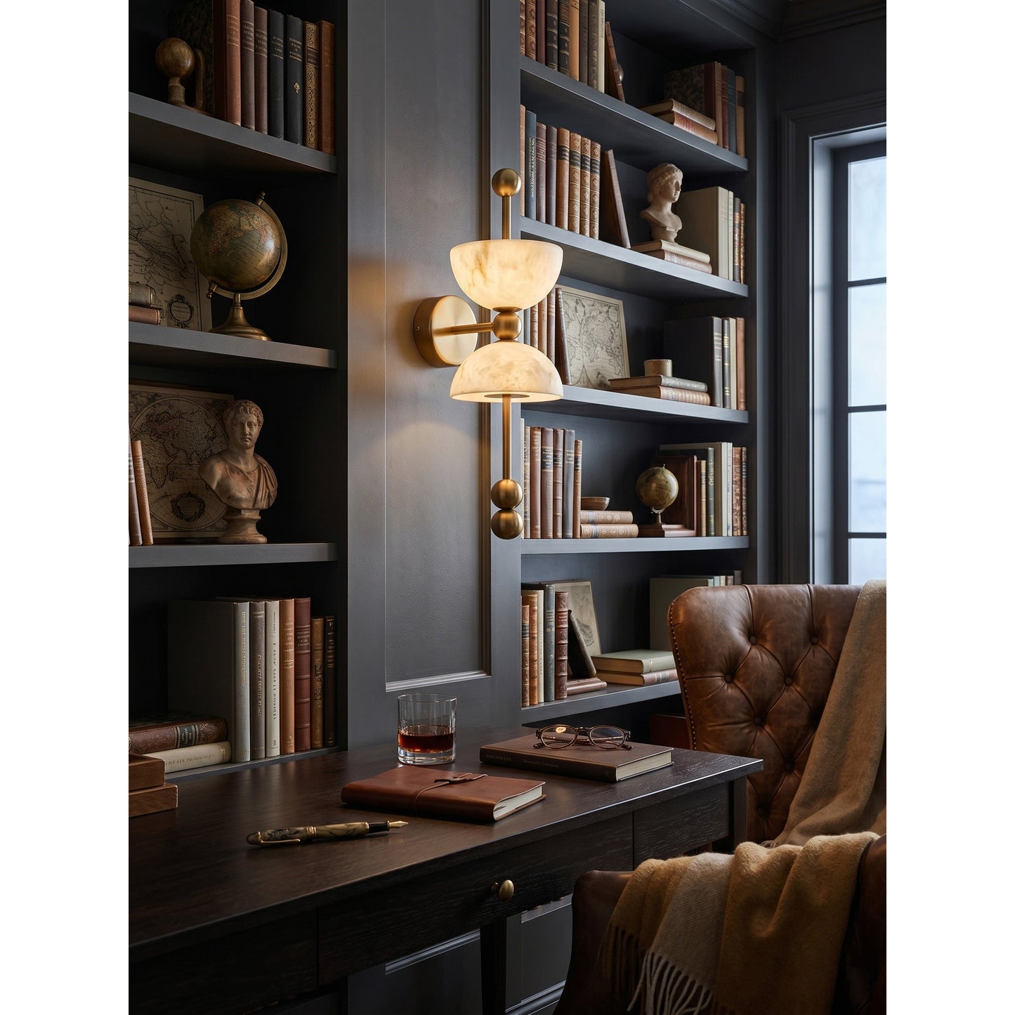 Fairholm Alabaster Wall Lamp