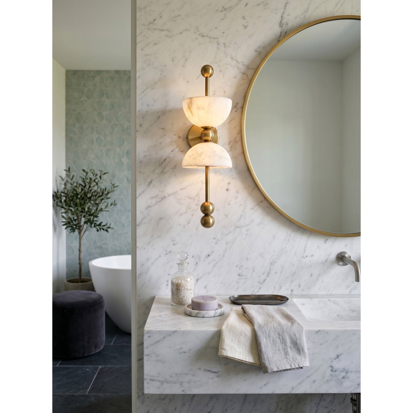 Fairholm Alabaster Wall Lamp
