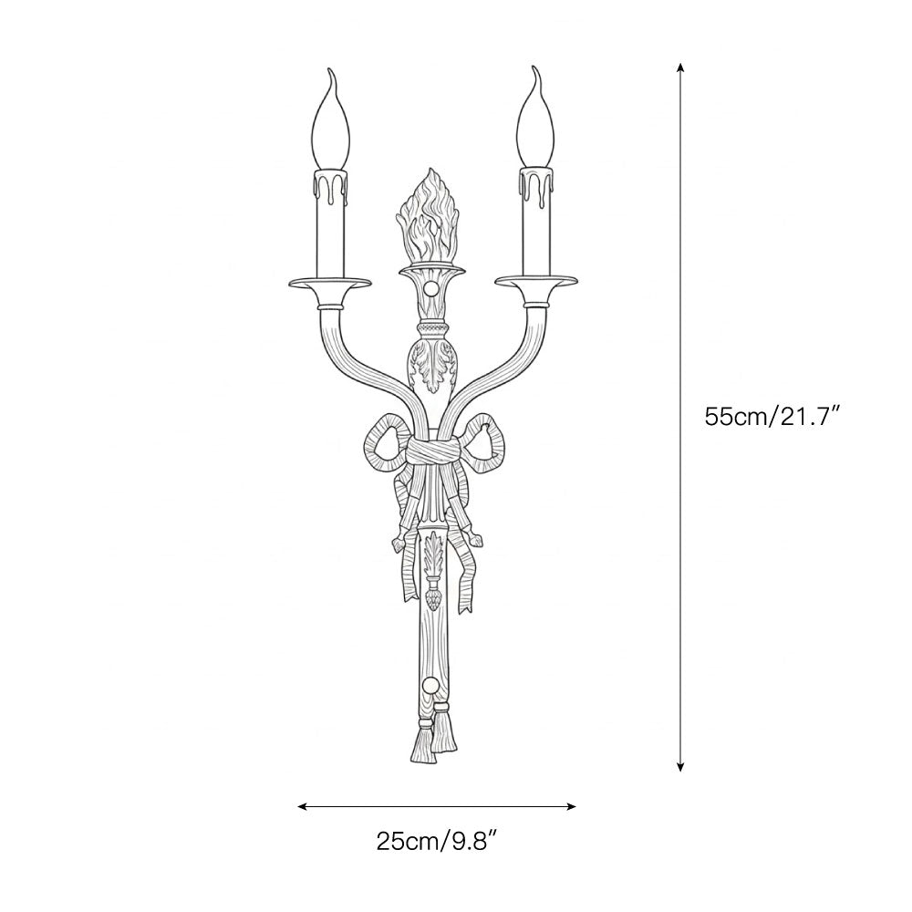 Velola Brass Wall Lamp