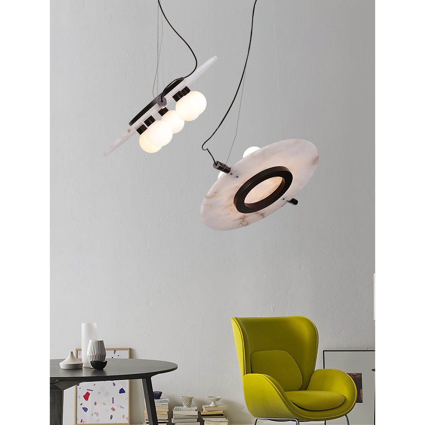 Hesai Alabaster Pendant Lamp