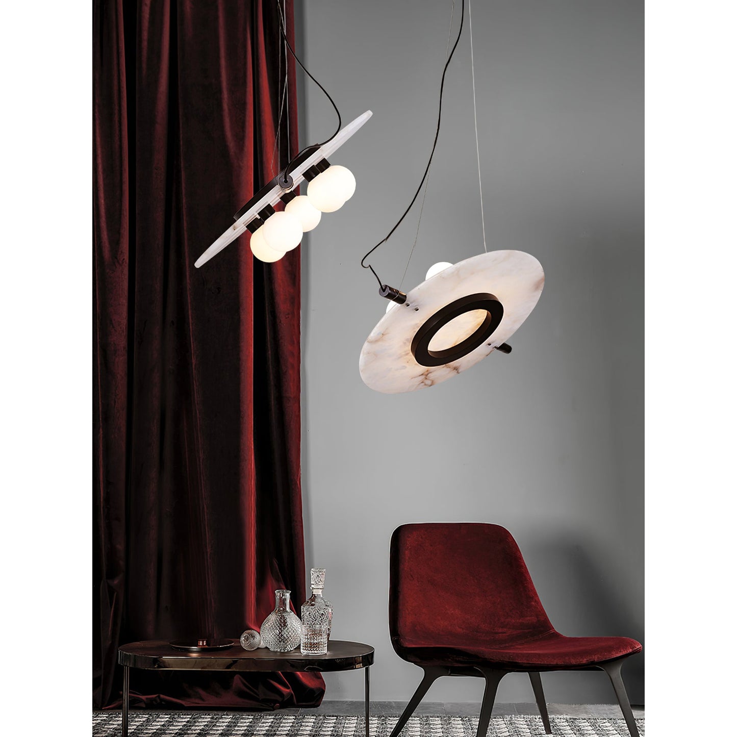 Hesai Alabaster Pendant Lamp