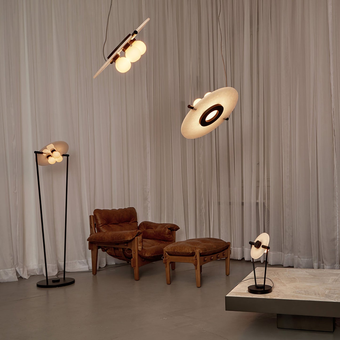 Hesai Alabaster Pendant Lamp