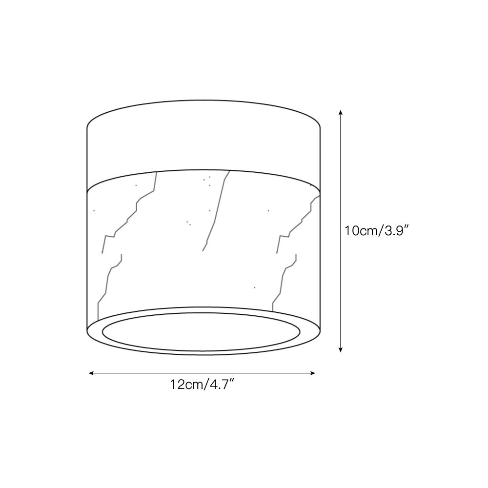 Marble Round Ceiling Lamp