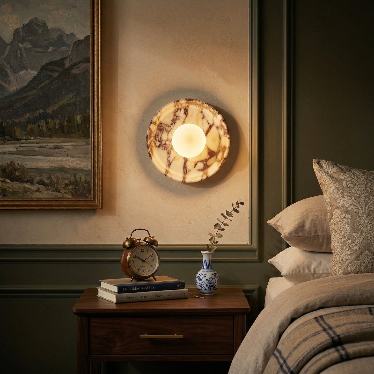 Solara Marble Wall Lamp
