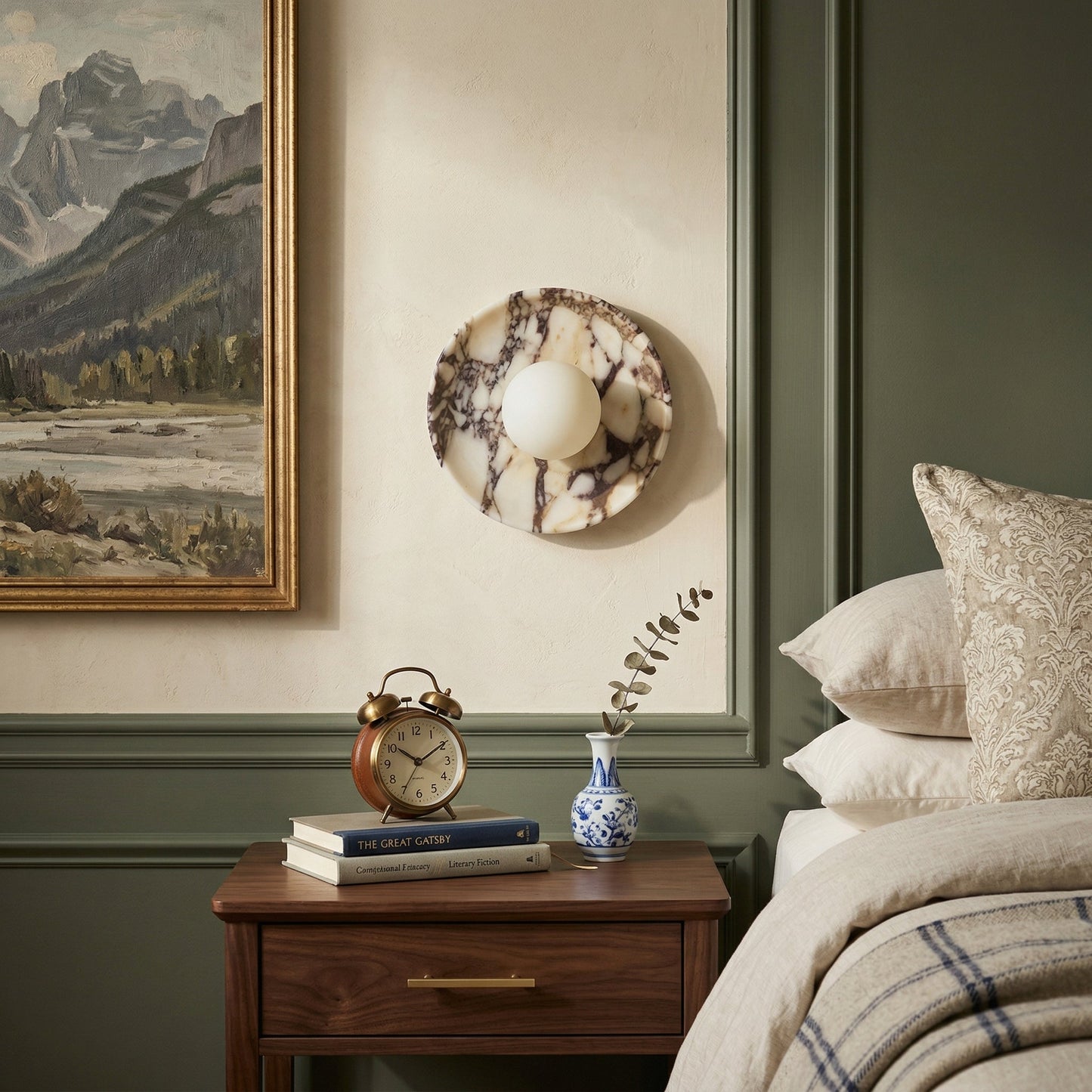 Solara Marble Wall Lamp