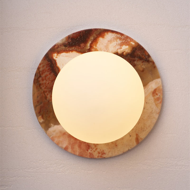 Marble Travertine Onyx Wall Lamp