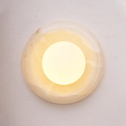 Marble Travertine Onyx Wall Lamp
