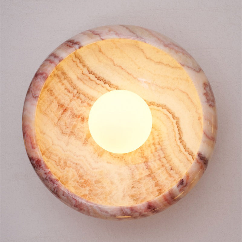 Marble Travertine Onyx Wall Lamp